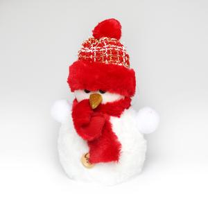 Sněhulák s červenou čepicí